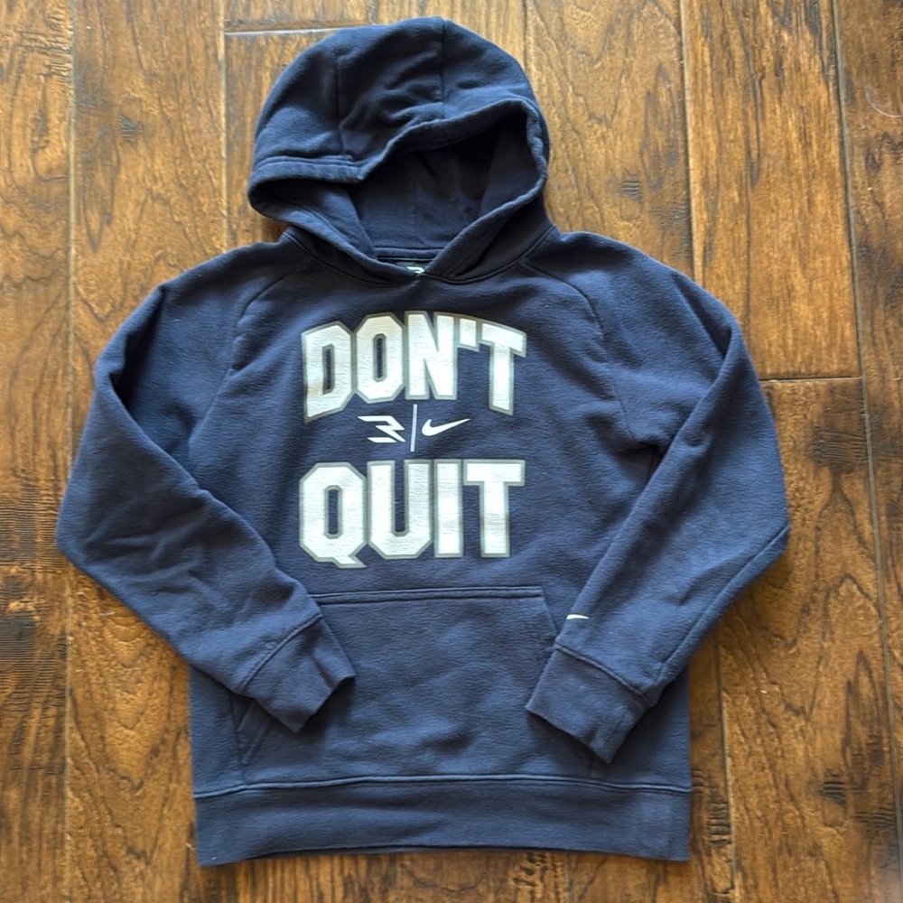 Nike 3Brand “Don’t Quit” hoodie, size small